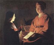 Georges de La Tour The Education of the Virgin oil on canvas